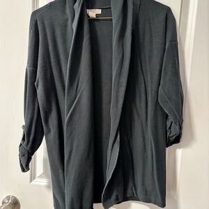 Banana Republic Charcoal Knit Cardigan